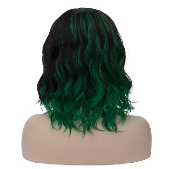 Women Girls Short Curly Bob Wavy Wig Body Wave Cosplay Daily Party Wigs - Picture 2 of 4